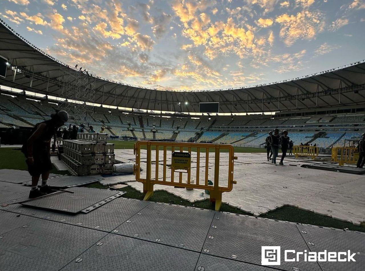 Piso Criadeck Ultra no Paul McCartney - Got Back 2023: Inovação e Segurança no Maracanã.